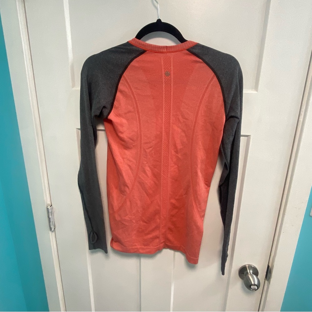 Lululemon Run Swiftly Tech Orange Gray Heather Lo… - image 4
